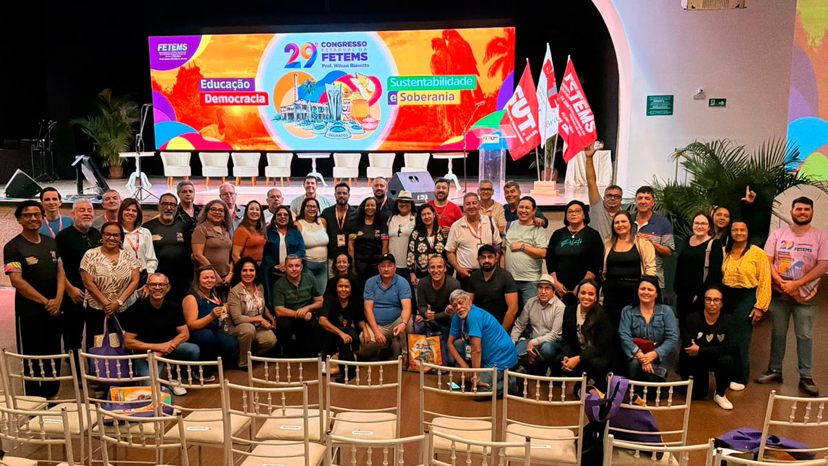 SIMTED Aquidauana participa do 29º Congresso Estadual da FETEMS e fortalece…
