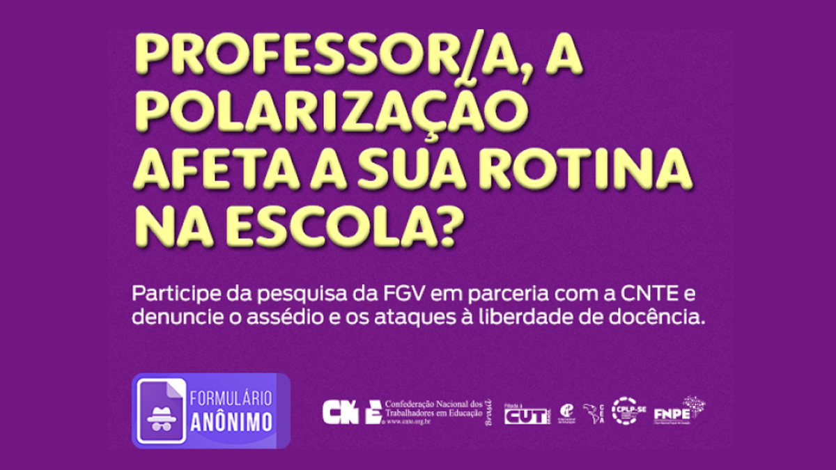 CNTE intensifica mobilização para pesquisa sobre os desafios enfrentados&hellip;