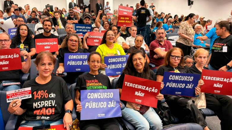 FETEMS e seus 74 sindicatos vão à Assembleia contra reajuste abaixo da inflação em MS