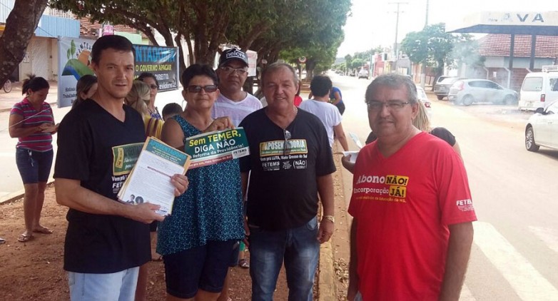 SIMTED de Aquidauna e Bodoquena na luta contra a reforma da Previdência