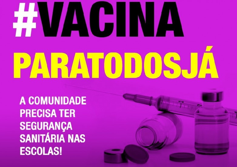 CNTE participa de ato simbólico da Jornada Nacional #VacinaParaTodosJá
